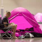 indoor camp pink tent 2013 Michigan Susan G. Komen 3-Day breast cancer walk