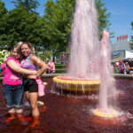 pink fountain 2013 Michigan Susan G. Komen 3-Day breast cancer walk