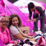 pink tent indoor camping 2013 Atlanta Susan G. Komen 3-Day Breast Cancer Walk