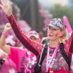pink mustache high five closing 2013 Dallas Fort Worth Susan G. Komen 3-Day breast cancer walk