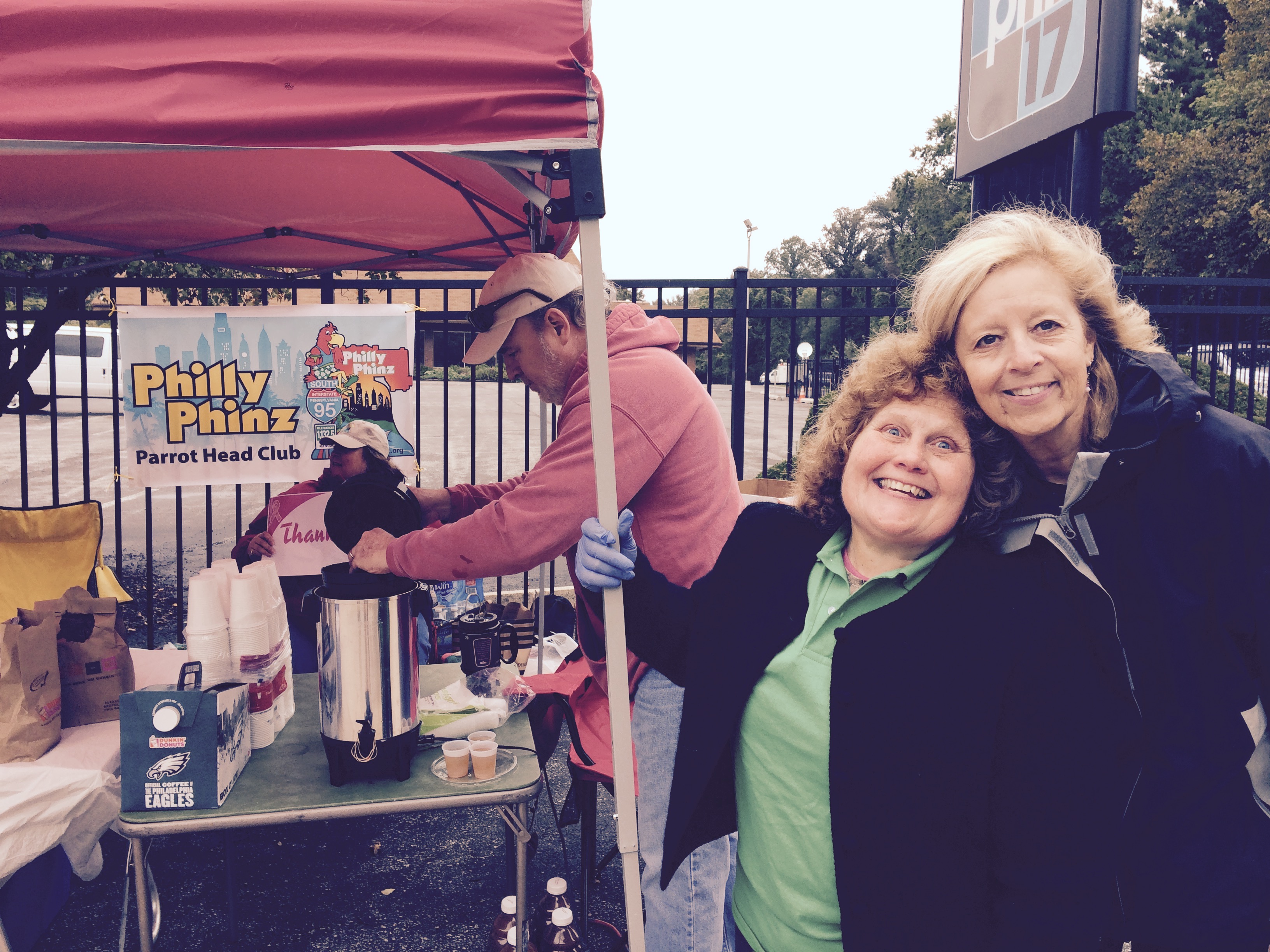 Joanne (right) with Deb in Philly