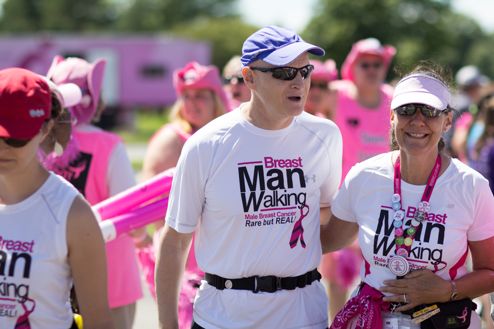 Susan G. Komen walkers gear up and take on Day 3 for breast cancer awareness.