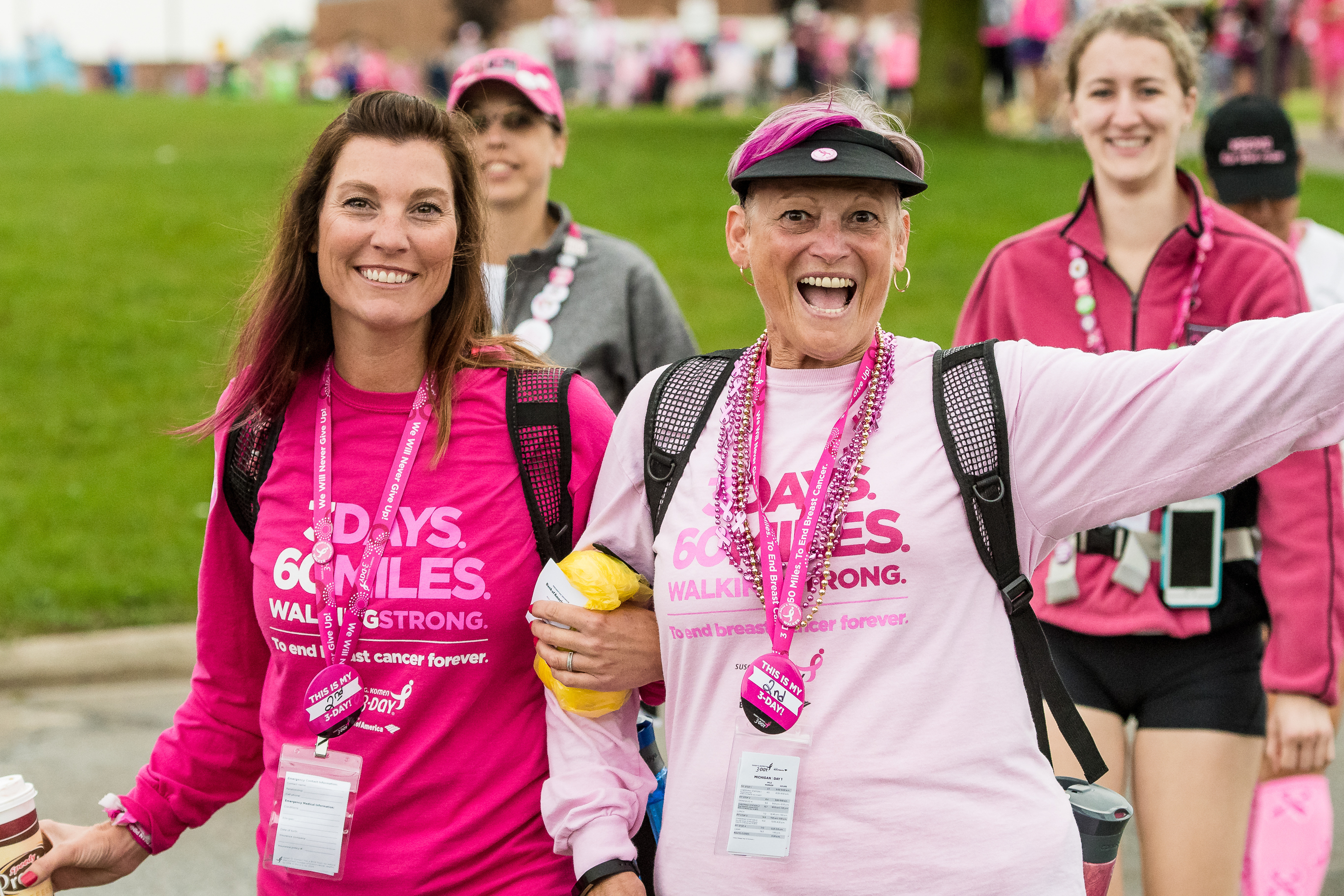 Day 1 of the Susan G. Komen 3day walk in Novi, Michigan on August 4, 2017.