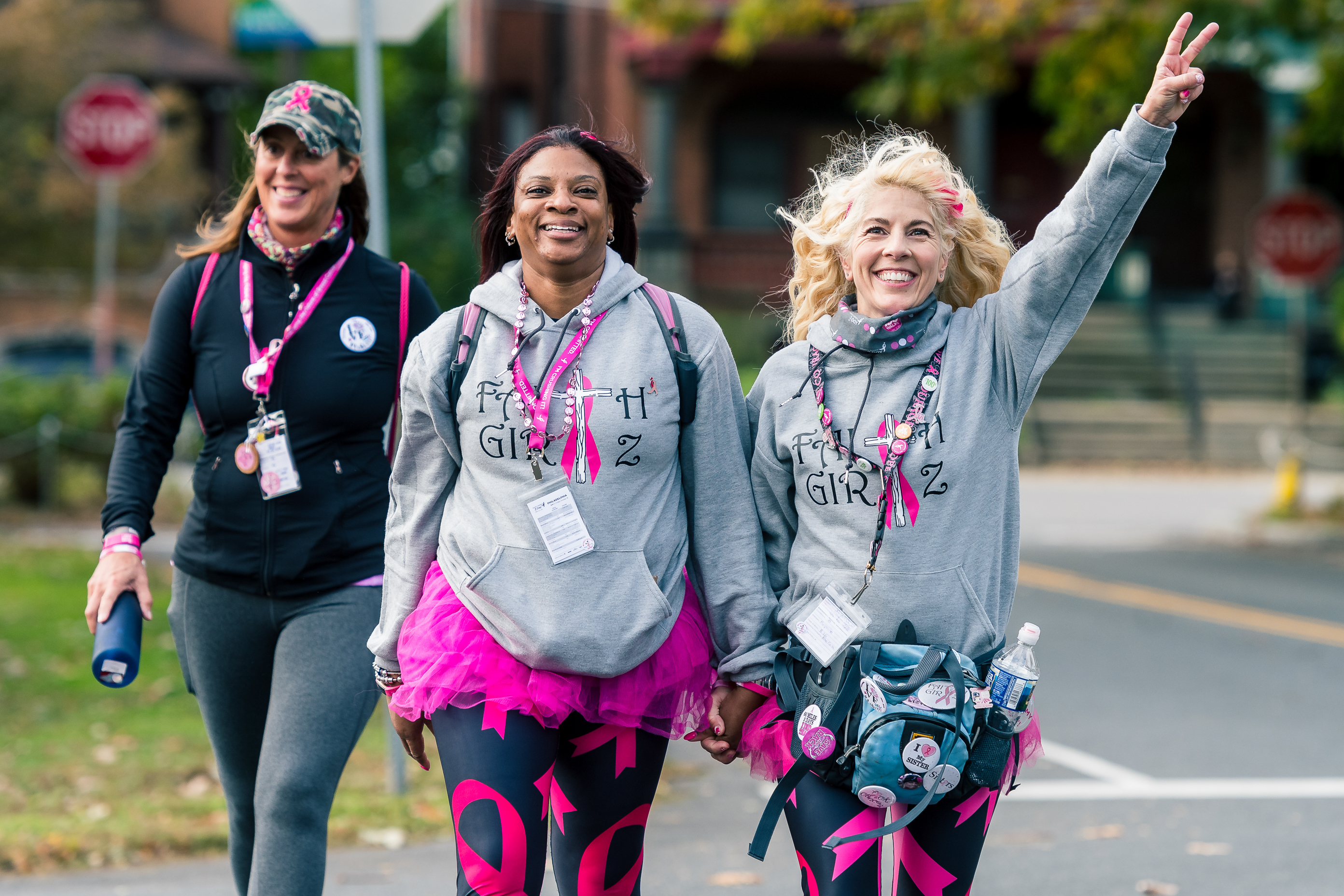 women walking at the 3-day