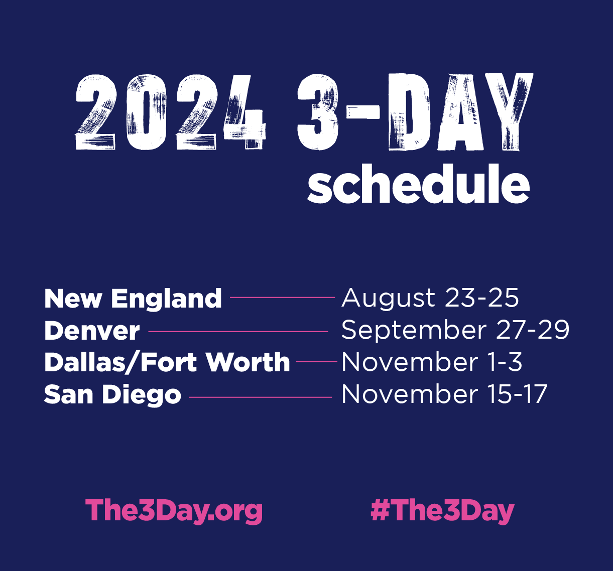 2024 3-Day Schedule