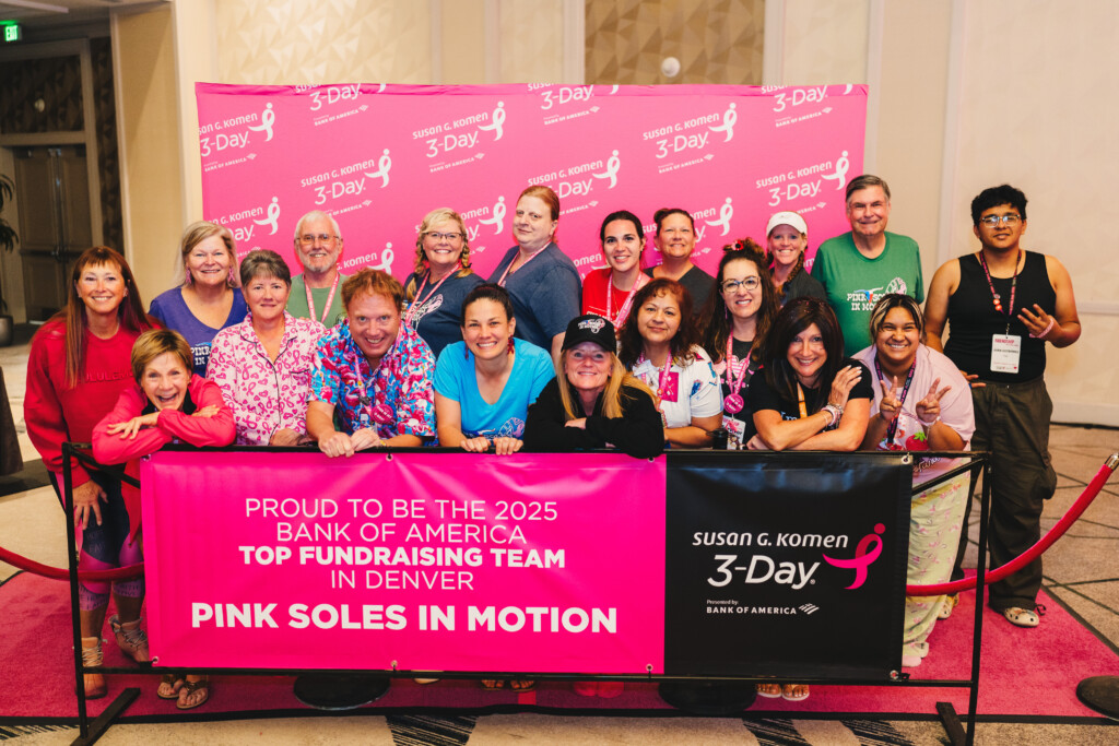 Pink Soles in Motion team at the 2025 Denver 3-Day