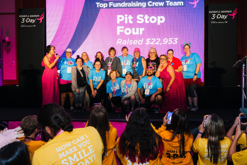 Pit Stop Four named Top Fundraising Crew Team at the 2025 New England 3-Day