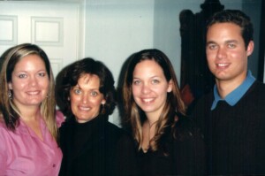 Margie and her children before she died from breast cancer.