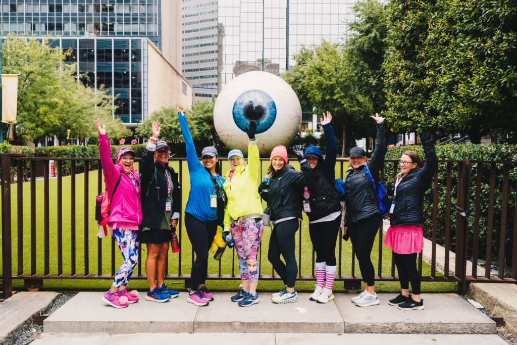 Giant eyeball sculpture at the Dallas/Fort Worth 3-Day