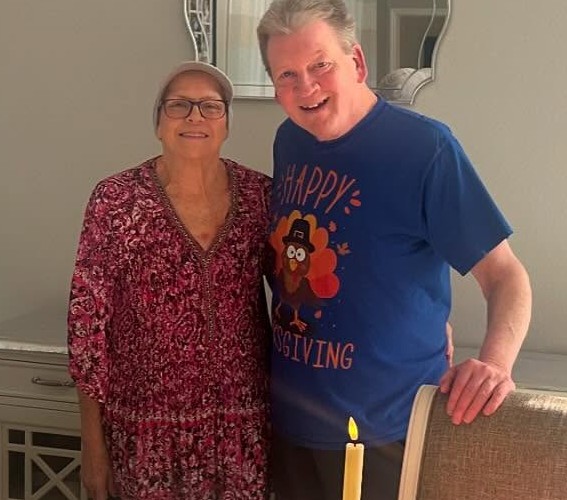 Bernadette and her husband 