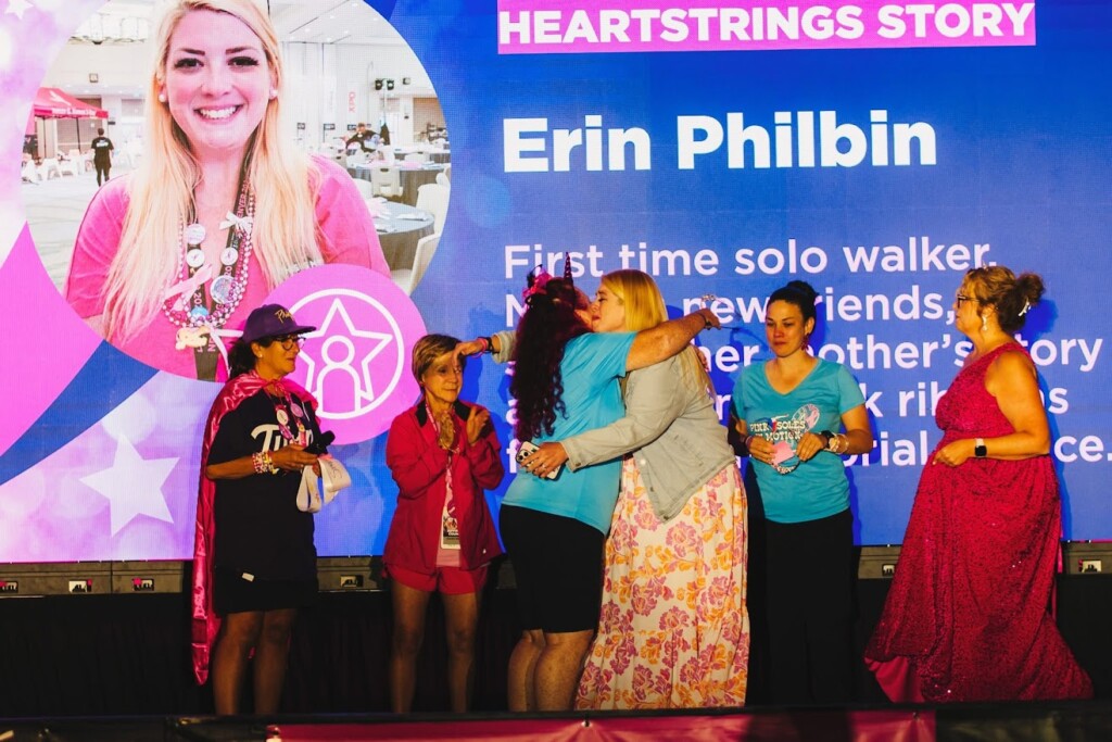 Erin P. was honored at the Denver 3-Day Celebration of Champions.