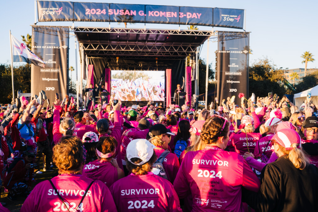 The Finish Line Festival at the 2024 Susan G. Komen San Diego 3-Day.