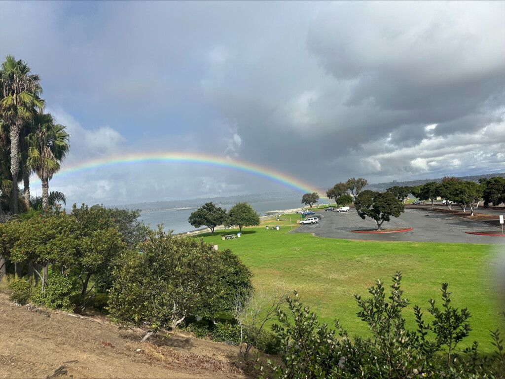 A rainbow at the 2025 San Diego 3-Day.