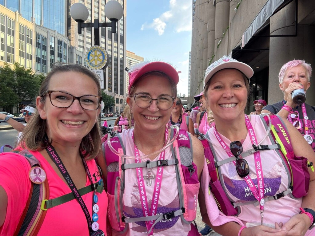 Heather B. and her friends at the 2025 Susan G. Komen Boston 3-Day.
