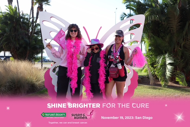 Kristi T. and her family at the 2023 Susan G. Komen San Diego 3-Day.
