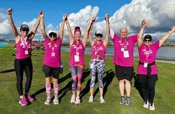 Breasties Forever at the 2025 Susan G. Komen 3-Day in San Diego.