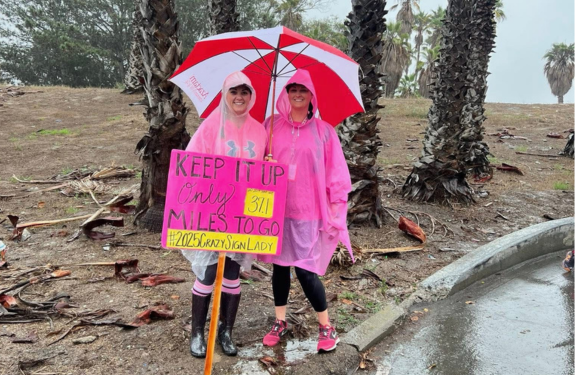 Tamara M. the Crazy Sign Lady at the Susan G. Komen San Diego 3-Day.