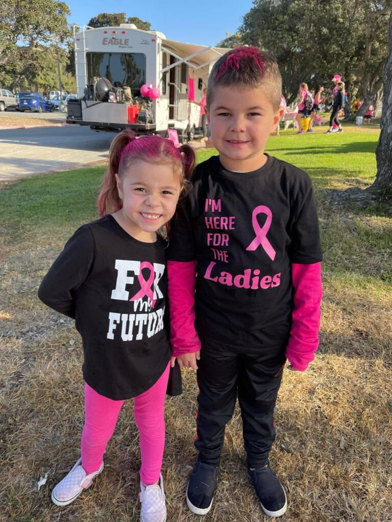 Tamara M.'s kids at the Susan G. Komen San Diego 3-Day.