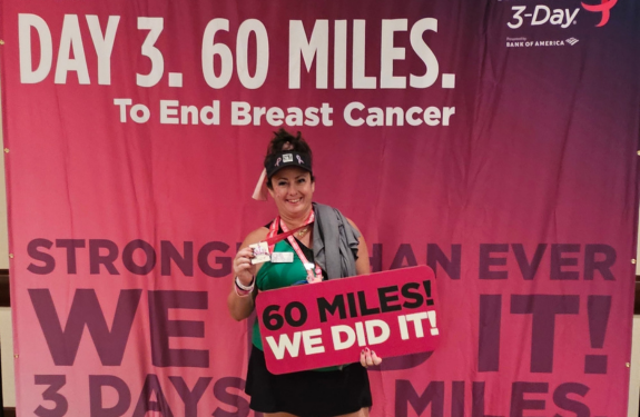 Tina S. at the 2025 Susan G. Komen 3-Day in Dallas/Fort Worth.