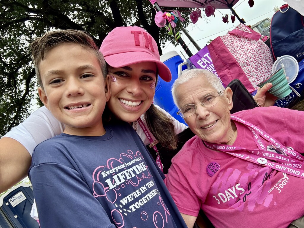 Cecilia and Mary at the Susan G. Komen 3-day.