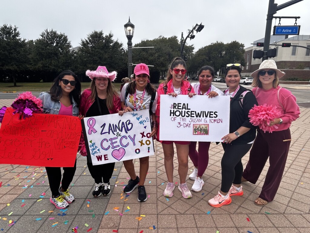 Cecilia and her friends at the Susan G. Komen 3-Day.