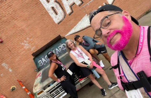 Carl B. and his fellow 3-Day walkers in Dallas.