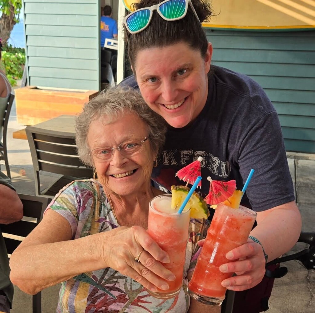 Alyssa S. and her mom who is living with metastatic breast cancer.