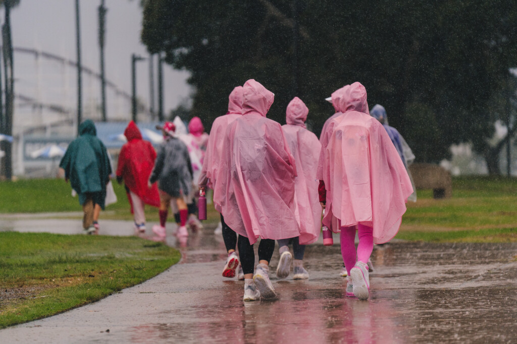 Rain at the 2025 San Diego 3-Day.
