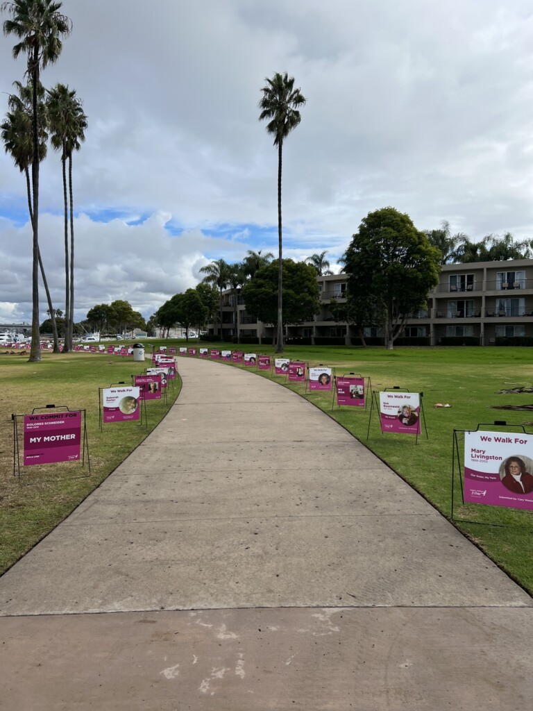 A stretch of Memorial Mile along the Susan G. Komen 3-Day.