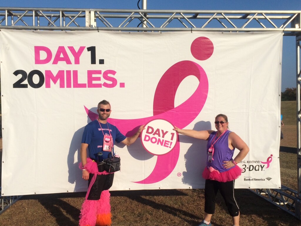 Alicia and Tim have participated in the Susan G. Komen 3-Day for more than 15 years.