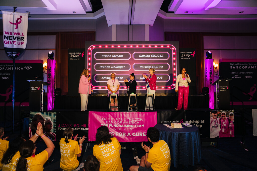 The Showcase Showdown was a new element of the 2026 Susan G. Komen Boston 3-Day,