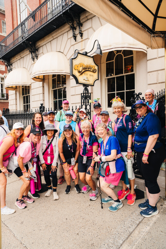 The iconic Cheers bar is a favorite photo op along the Susan G. Komen Boston 3-Day route.