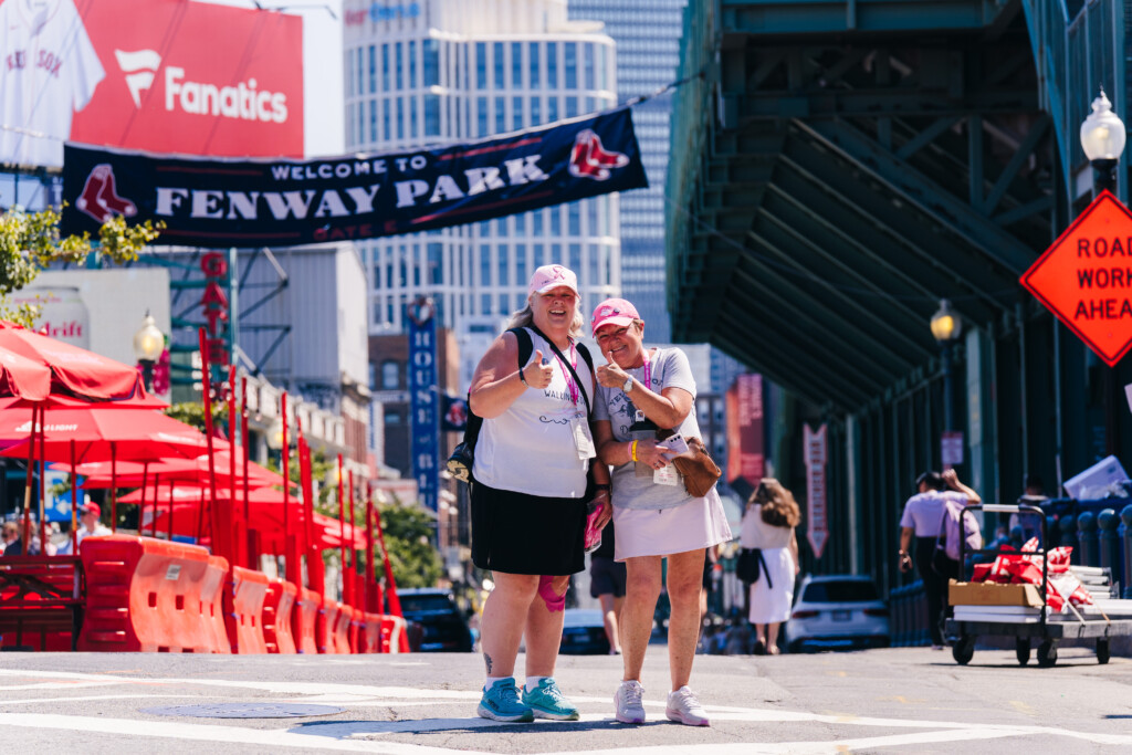 Fenway Park is a great photo op for 3-Day walkers along the Boston 3-Day route.
