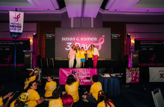 The 2026 Susan G. Komen Boston 3-Day ceremony honoring top fundraisers.